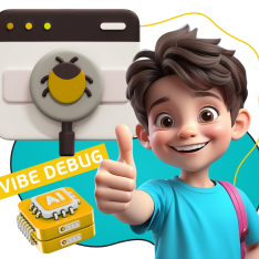 Тестирование & Vibe Debug. Охотники за багами - КИБЕРшкола программирования для детей, компьютерные курсы для школьников, начинающих и подростков - KIBERone г. Череповец