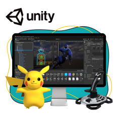 Мир игр на Unity 2D на популярном движке + AI-помощники - КИБЕРшкола программирования для детей, компьютерные курсы для школьников, начинающих и подростков - KIBERone г. Череповец