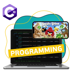 Программирование на C#. Удивительный мир 2D-игр - КИБЕРшкола программирования для детей, компьютерные курсы для школьников, начинающих и подростков - KIBERone г. Череповец