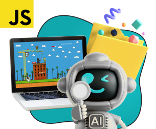 Язык программирования JavaScript + AI. Проектное обучение + геймификация + AI-помощники - КИБЕРшкола программирования для детей, компьютерные курсы для школьников, начинающих и подростков - KIBERone г. Череповец