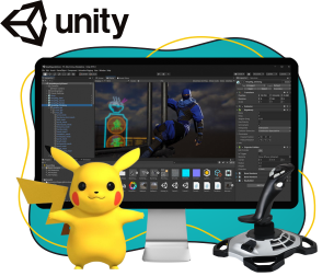 Мир игр на Unity 2D на популярном движке + AI-помощники - КИБЕРшкола программирования для детей, компьютерные курсы для школьников, начинающих и подростков - KIBERone г. Череповец